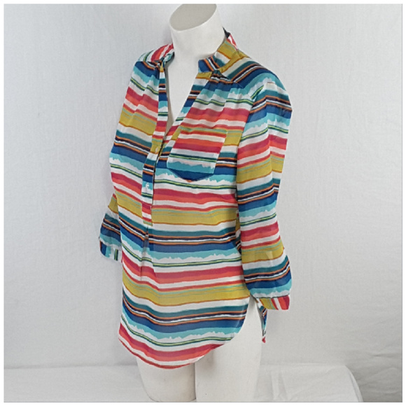 TRUTH, Watercolor Stripes Top, size Small - Picture 3 of 8